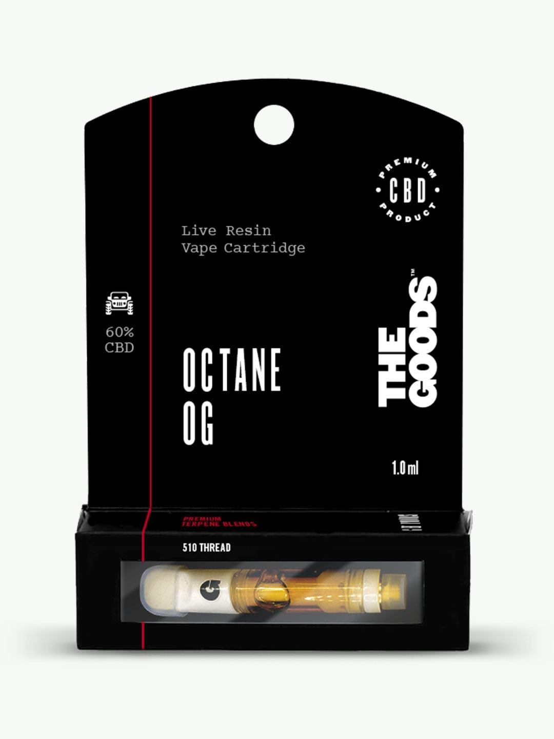 Octane OG Live Resin 510 Cartridge 60% CBD 1.0ml