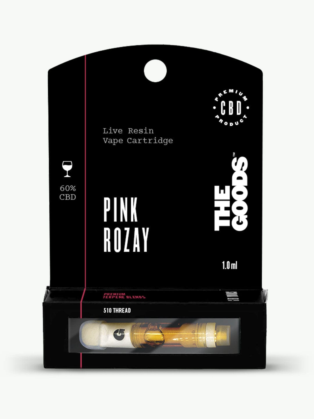 Pink Rozay Live Resin 510 Cartridge 60% CBD 1.0ml