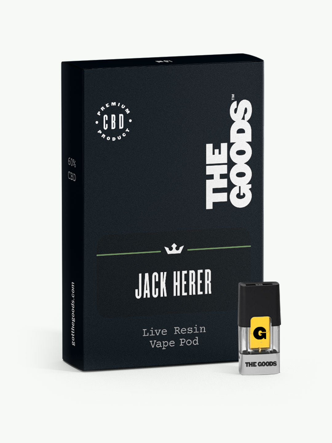 Jack Herer Live Resin CBD Vape Pod | 60% CBD